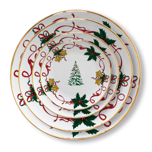 Christmas Bone China Dinnerware Set