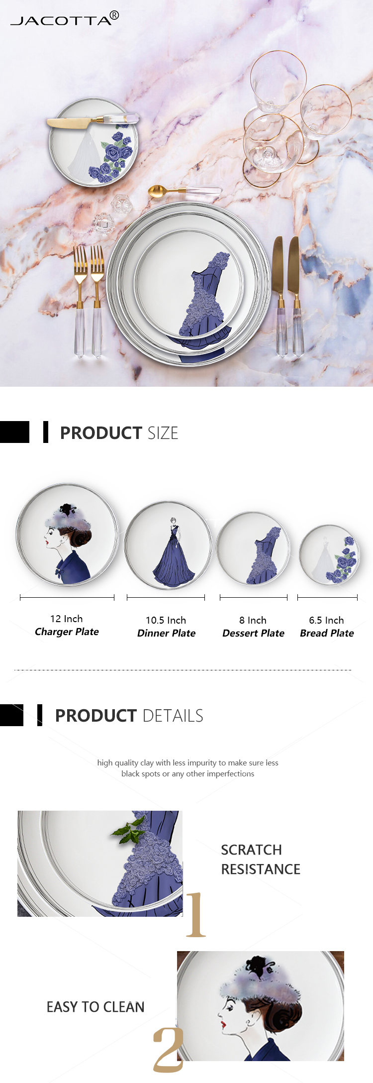 Wholesale Luxury Plato Bone China Set (1)