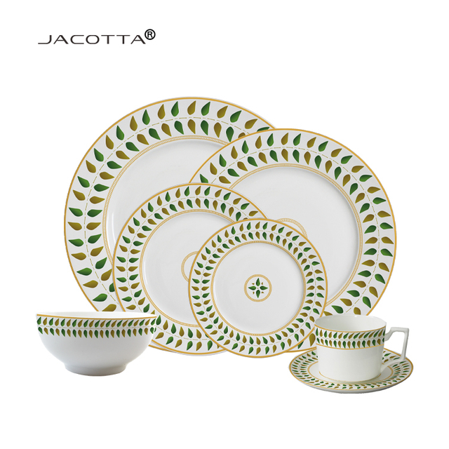 Bone China Dinnerware Set for Wedding Hotel Restaurant - Spring Fresh