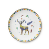 Christmas Gold Rim Plate Set