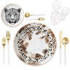 Wild Animal Gold Rim Plate