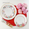 Pink Rose Porcelain Dinner Set Classic Dinnerware