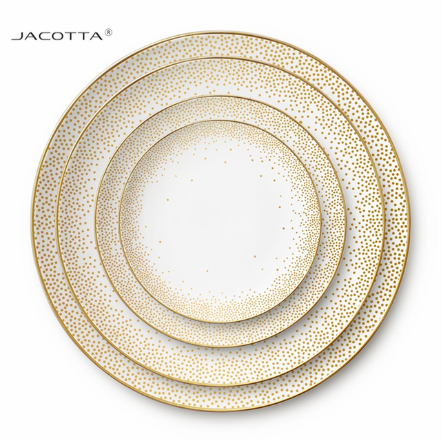 White Porcelain Dessert Plates