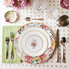 Pink Rose Porcelain Dinner Set Classic Dinnerware