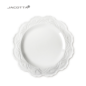 White Ceramic Charger Plates