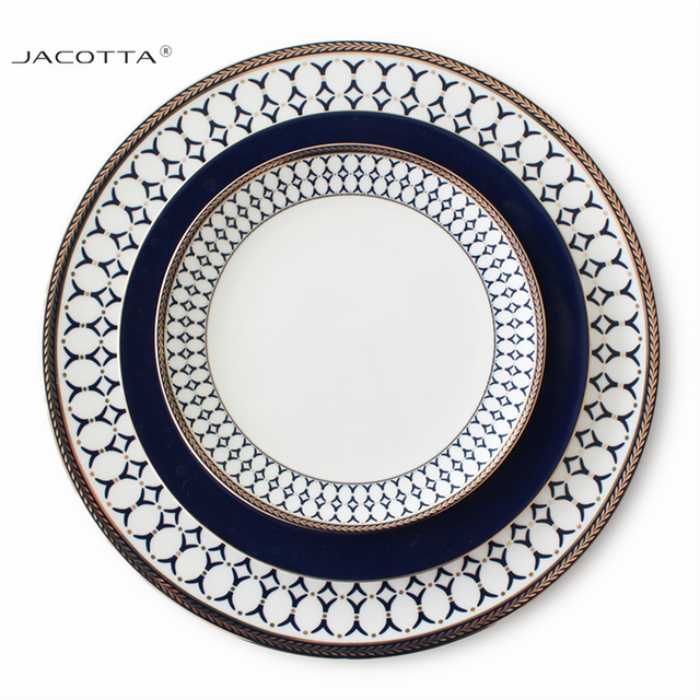 Blue Porcelain Dinner Set 