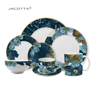 Flower Dance Customized And Exclusive Blue Fantasy Tableware Set