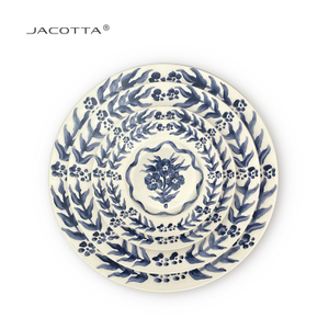 Hand -painted Tibetan Blue Art Dishes